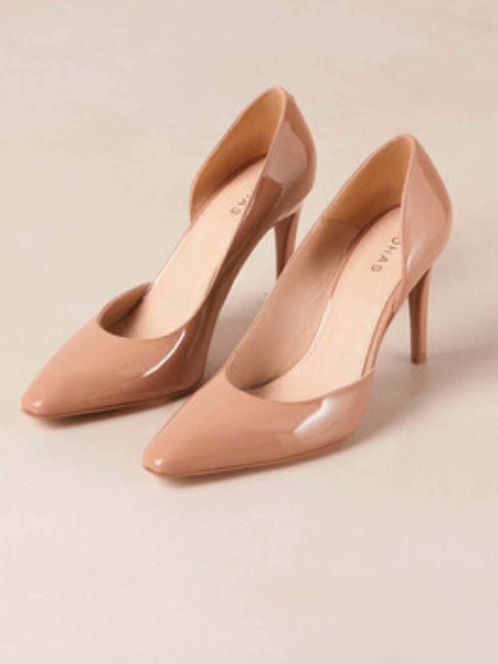 ALOHAS Amelia Onix Beige Patent Leather Pumps EU 35 US 5
